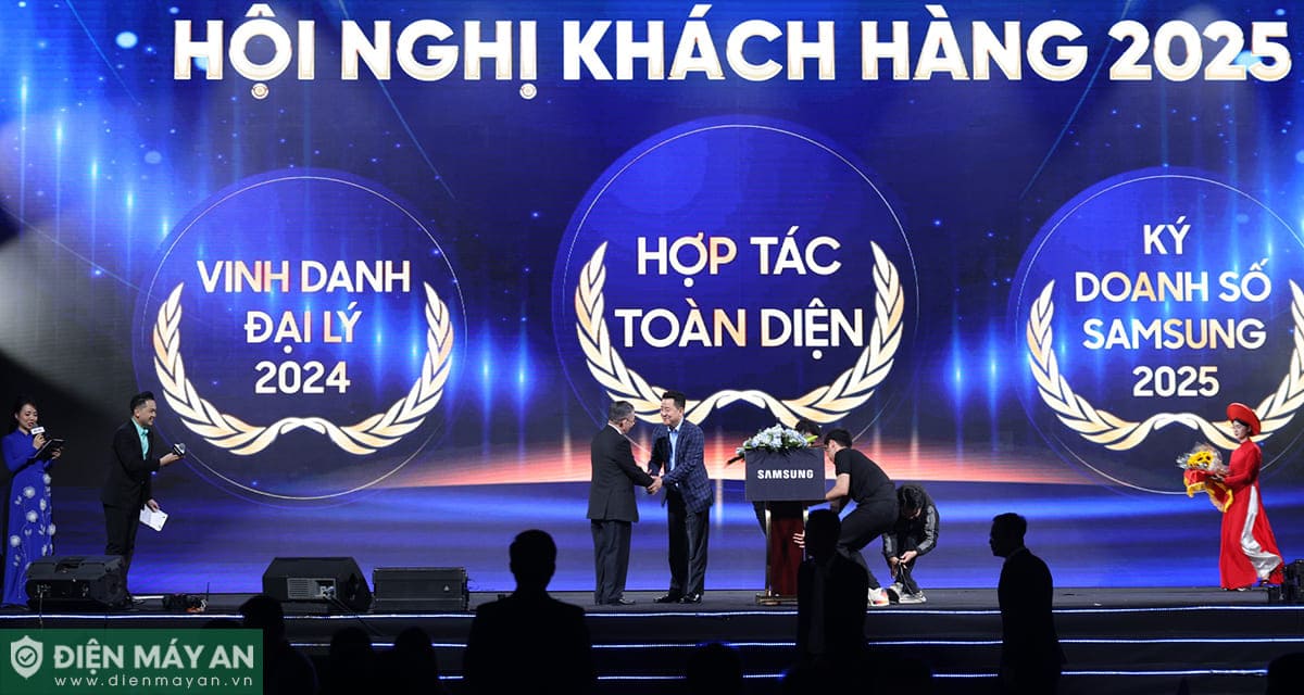 Điện Máy AN – Hành Trình Từ Đại Lý Xuất Sắc Đến Đối Tác Chiến Lược Toàn Diện Cùng Samsung